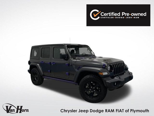 used 2021 Jeep Wrangler Unlimited car, priced at $22,105