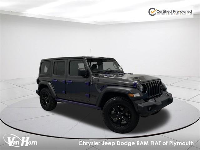 used 2021 Jeep Wrangler Unlimited car, priced at $22,821