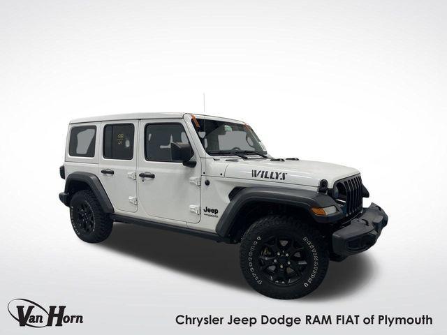 used 2021 Jeep Wrangler car, priced at $27,500