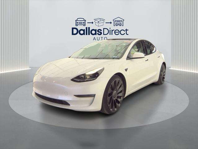 used 2022 Tesla Model 3 car, priced at $27,156