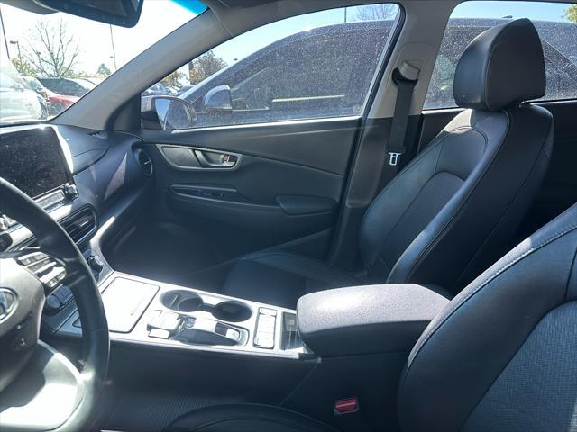 used 2021 Hyundai Kona EV car, priced at $15,646
