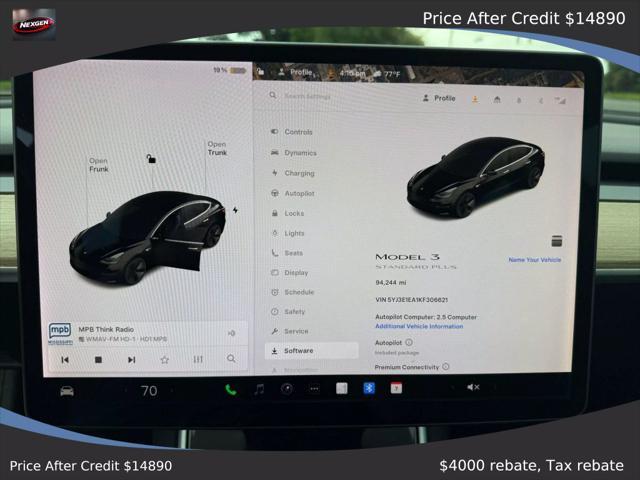 used 2019 Tesla Model 3 car, priced at $18,890