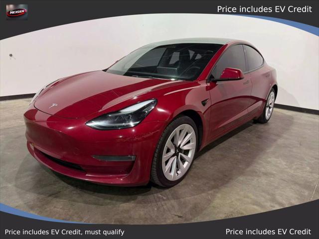 used 2022 Tesla Model 3 car, priced at $20,990