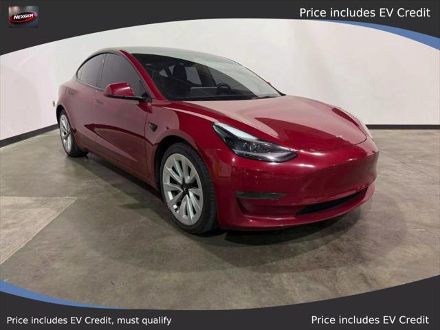 used 2022 Tesla Model 3 car, priced at $20,990