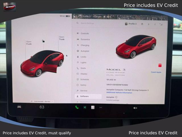 used 2022 Tesla Model 3 car, priced at $20,990