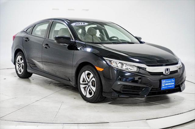 used 2018 Honda Civic car, priced at $18,295