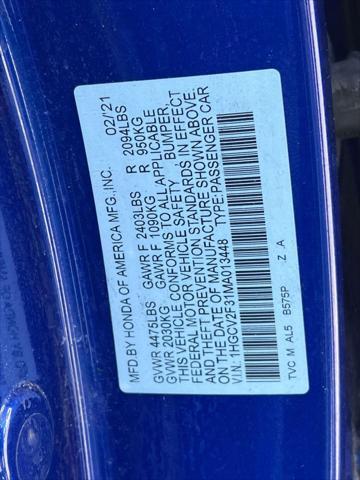 used 2021 Honda Accord car, priced at $15,998