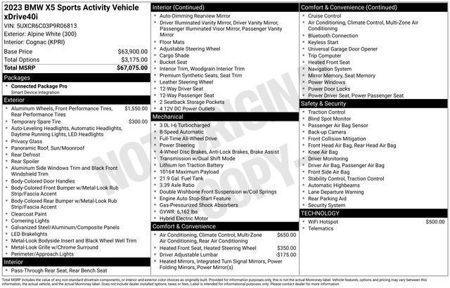 used 2023 BMW X5 car, priced at $40,191