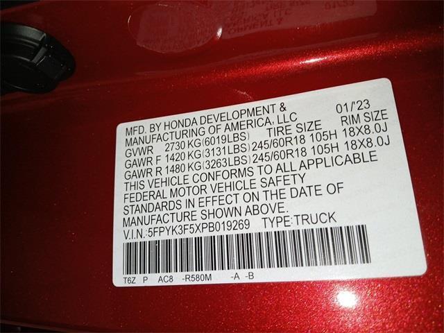 used 2023 Honda Ridgeline car, priced at $34,995