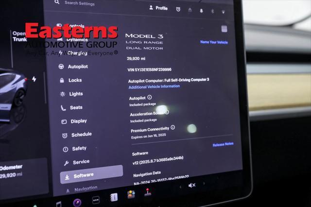 used 2022 Tesla Model 3 car, priced at $26,590