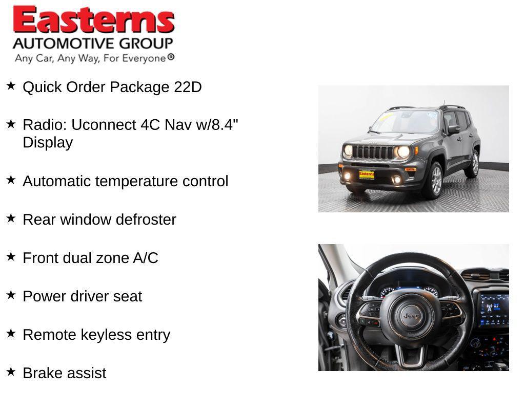 used 2021 Jeep Renegade car, priced at $19,490