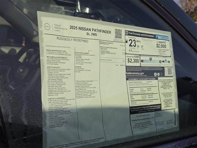 new 2025 Nissan Pathfinder car, priced at $40,821