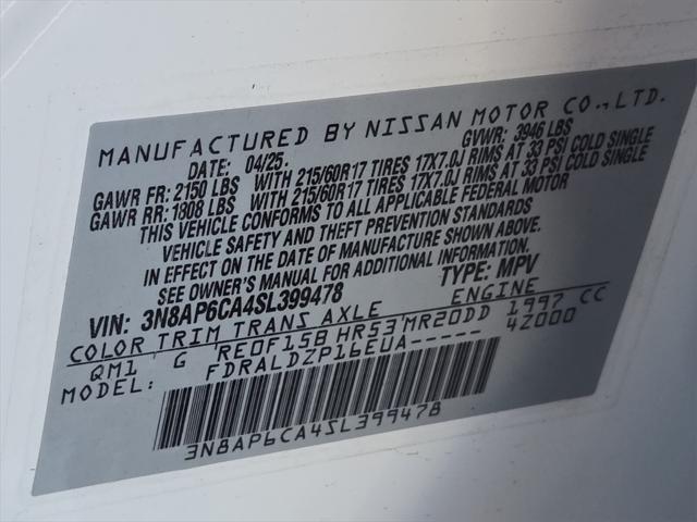 new 2025 Nissan Kicks car, priced at $24,059
