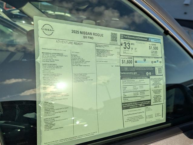 new 2025 Nissan Rogue car, priced at $31,127