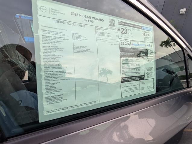 new 2025 Nissan Murano car, priced at $39,417