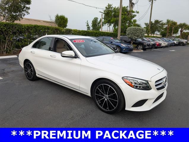 used 2021 Mercedes-Benz C-Class car, priced at $26,994