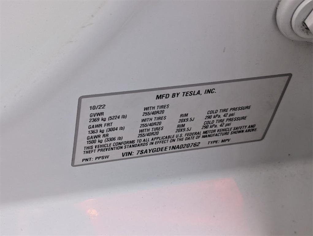 used 2022 Tesla Model Y car, priced at $28,762