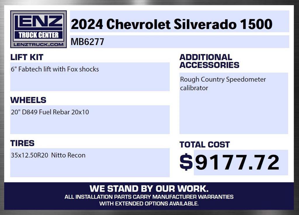 used 2024 Chevrolet Silverado 1500 car, priced at $56,993