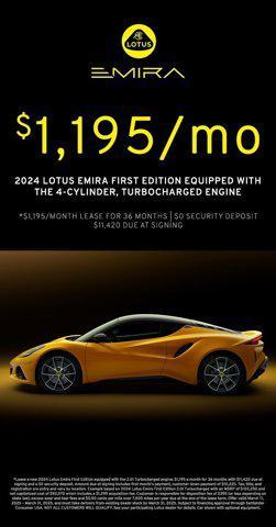 new 2024 Lotus Emira car, priced at $103,880