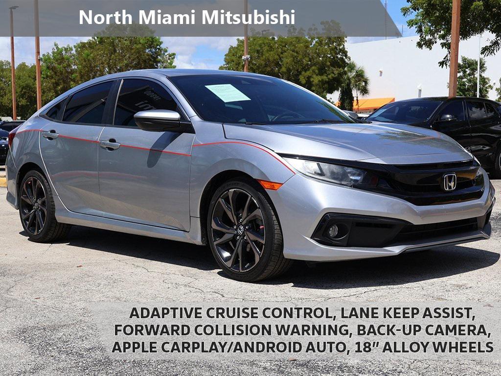 used 2021 Honda Civic car, priced at $18,190