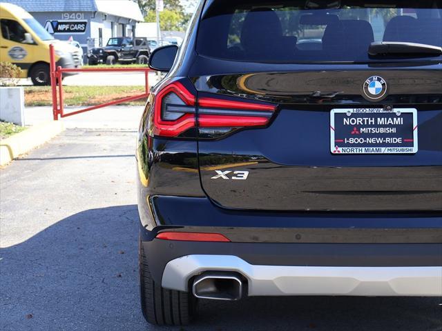 used 2022 BMW X3 car, priced at $29,390