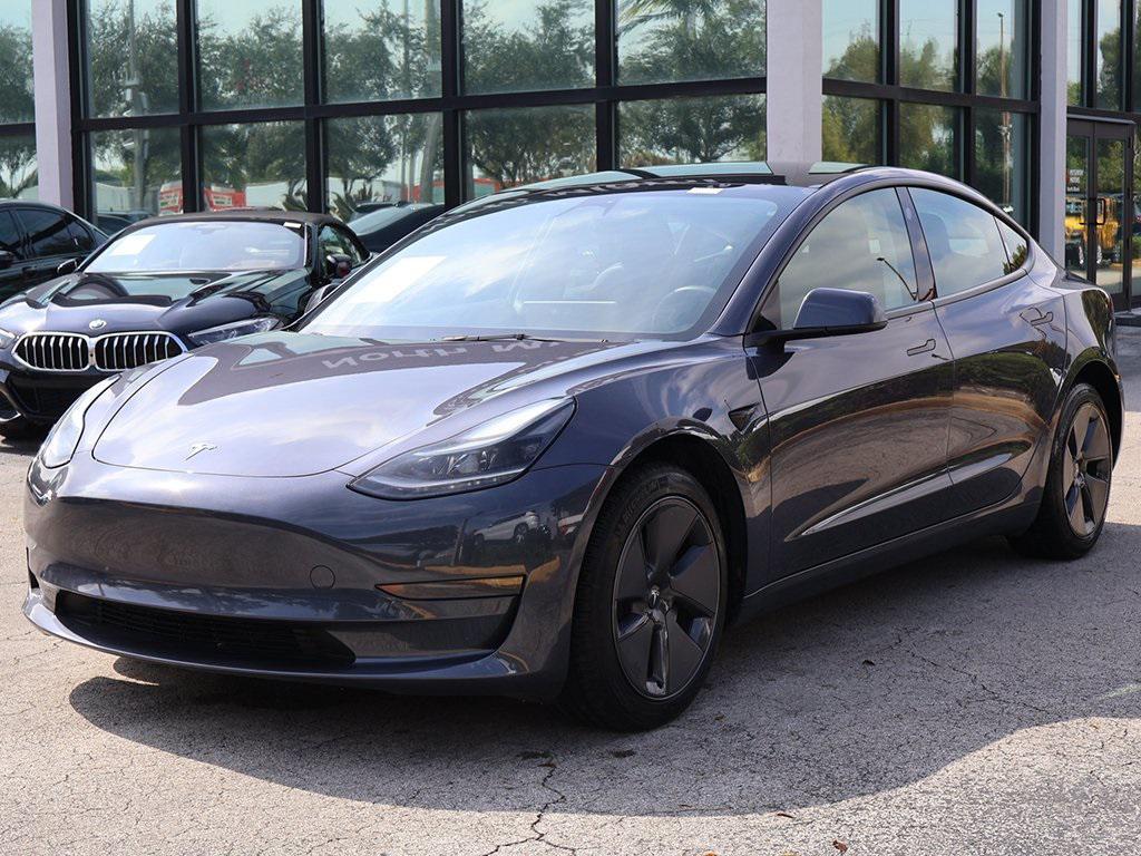 used 2023 Tesla Model 3 car, priced at $23,495