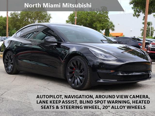 used 2021 Tesla Model 3 car, priced at $23,690