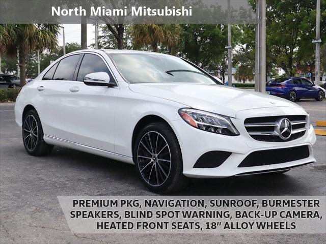 used 2021 Mercedes-Benz C-Class car, priced at $24,990