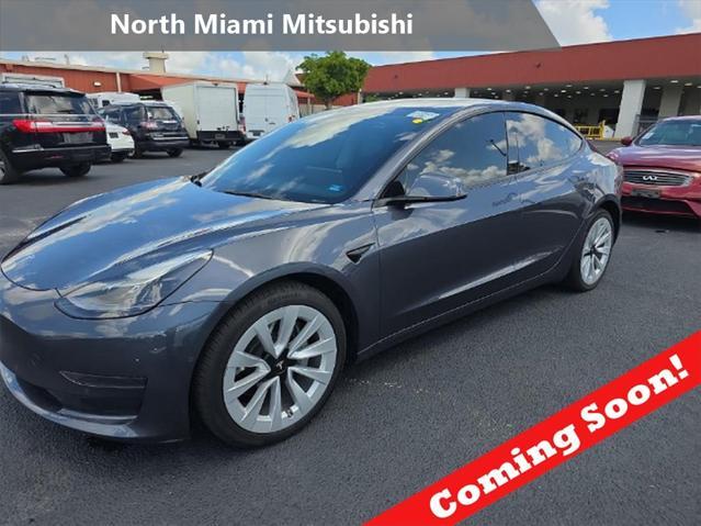 used 2022 Tesla Model 3 car, priced at $22,490