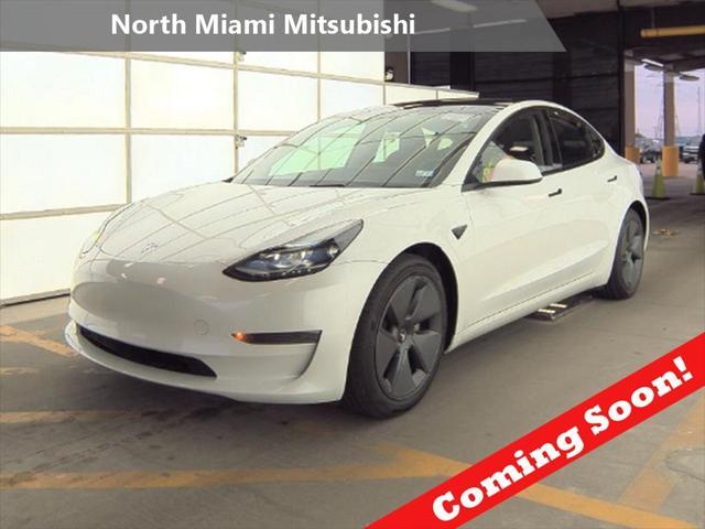 used 2023 Tesla Model 3 car, priced at $25,690