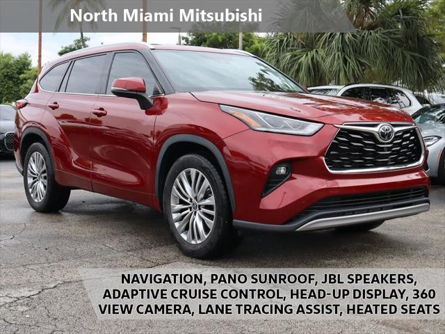 used 2022 Toyota Highlander car, priced at $32,990