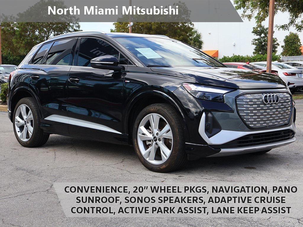 used 2023 Audi Q4 e-tron car, priced at $25,495
