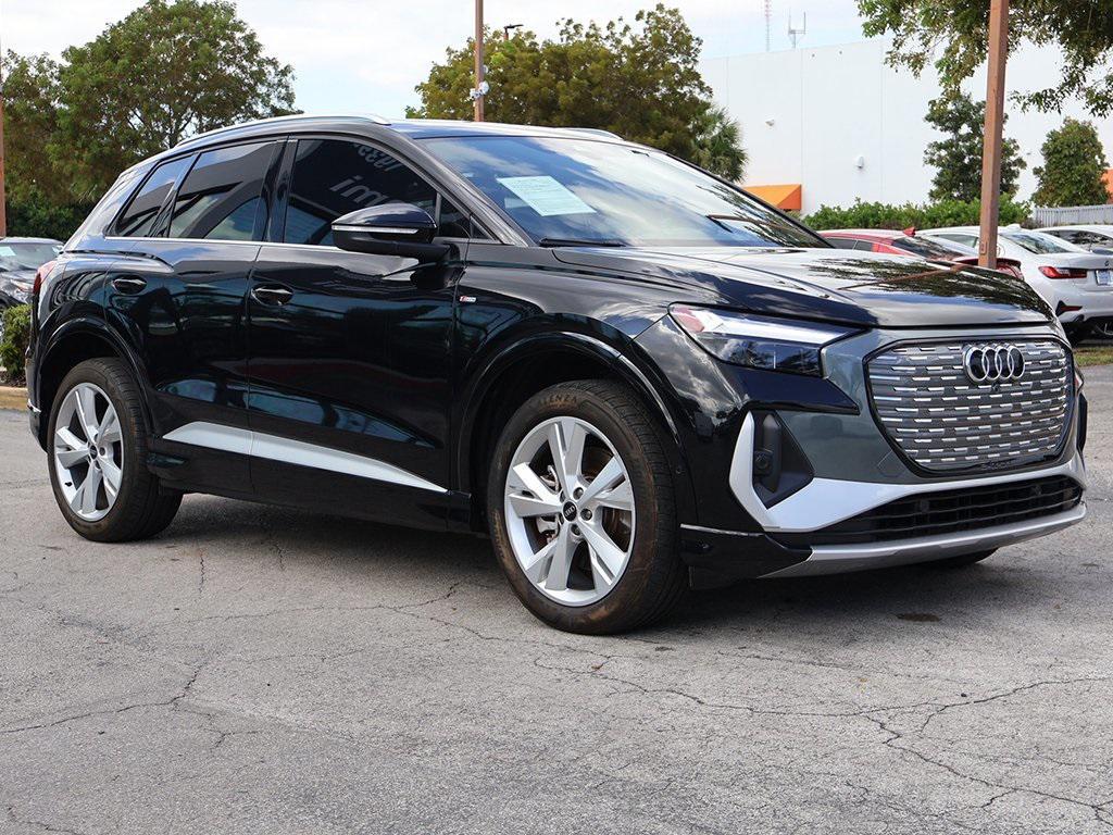 used 2023 Audi Q4 e-tron car, priced at $25,495
