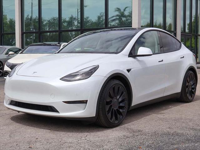 used 2022 Tesla Model Y car, priced at $28,590