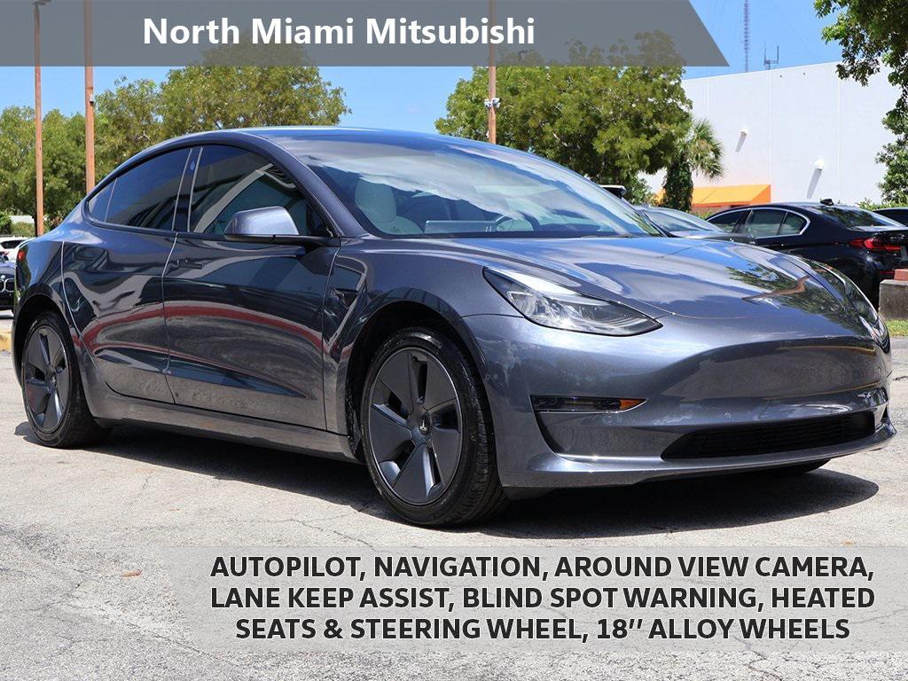 used 2022 Tesla Model 3 car, priced at $21,390