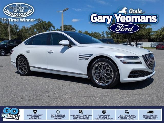 used 2021 Genesis G80 car, priced at $35,012