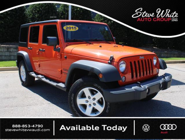 used 2015 Jeep Wrangler Unlimited car, priced at $18,499