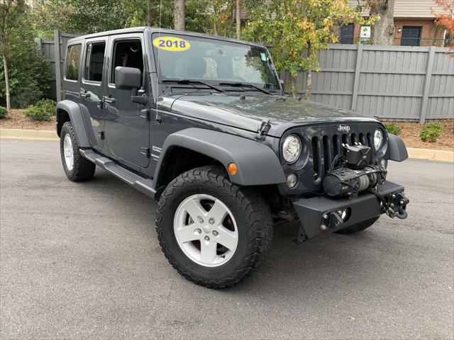 used 2018 Jeep Wrangler JK Unlimited car, priced at $20,995