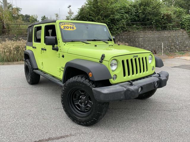 used 2016 Jeep Wrangler Unlimited car, priced at $22,499