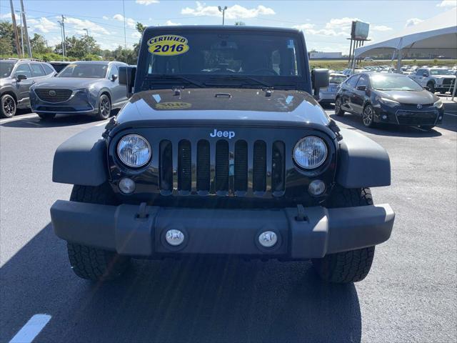 used 2016 Jeep Wrangler Unlimited car, priced at $20,999