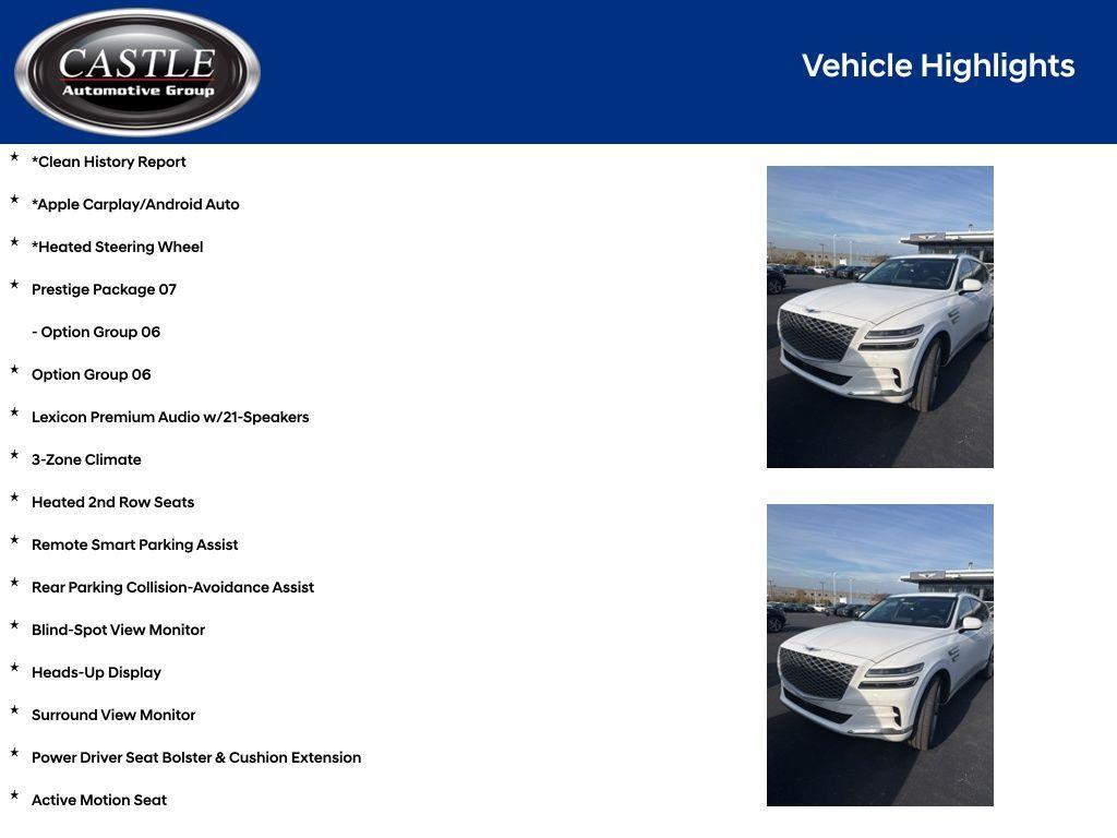 used 2021 Genesis GV80 car, priced at $28,426