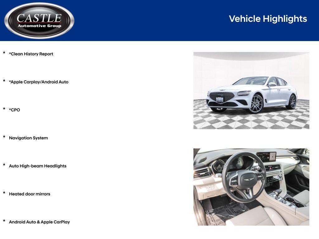 used 2025 Genesis G70 car, priced at $35,744