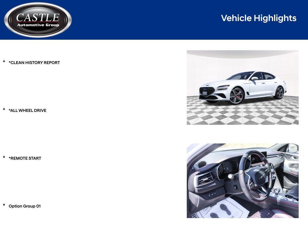used 2025 Genesis G70 car, priced at $49,274
