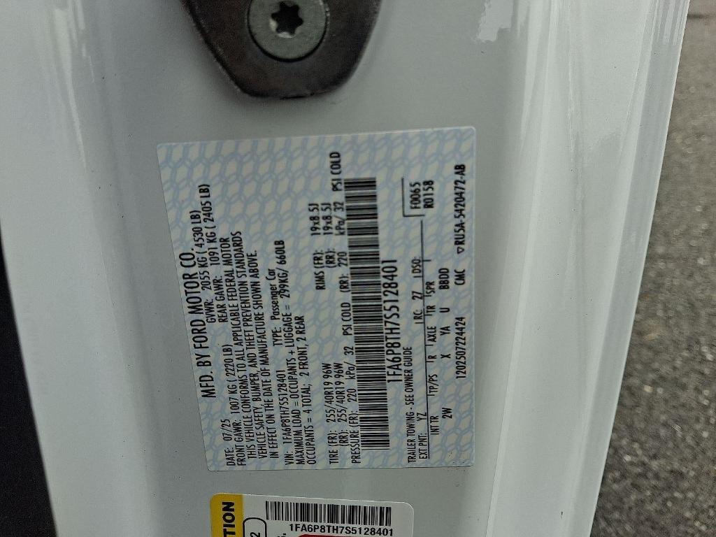 new 2025 Ford Mustang car, priced at $34,986