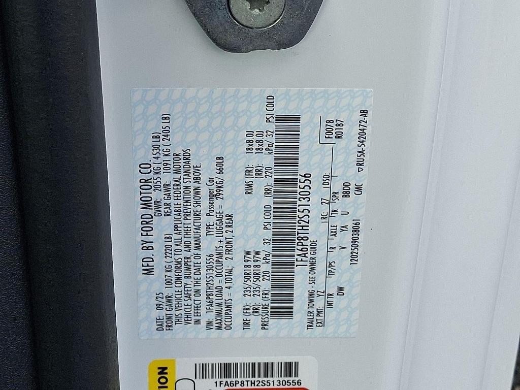 new 2025 Ford Mustang car, priced at $31,700