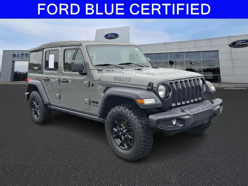 used 2021 Jeep Wrangler Unlimited car, priced at $21,500