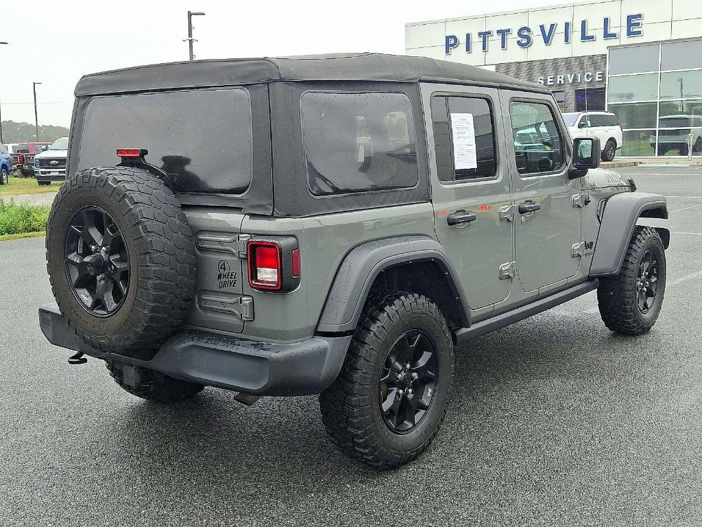 used 2021 Jeep Wrangler Unlimited car, priced at $23,500