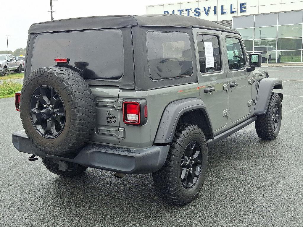 used 2021 Jeep Wrangler Unlimited car, priced at $23,500