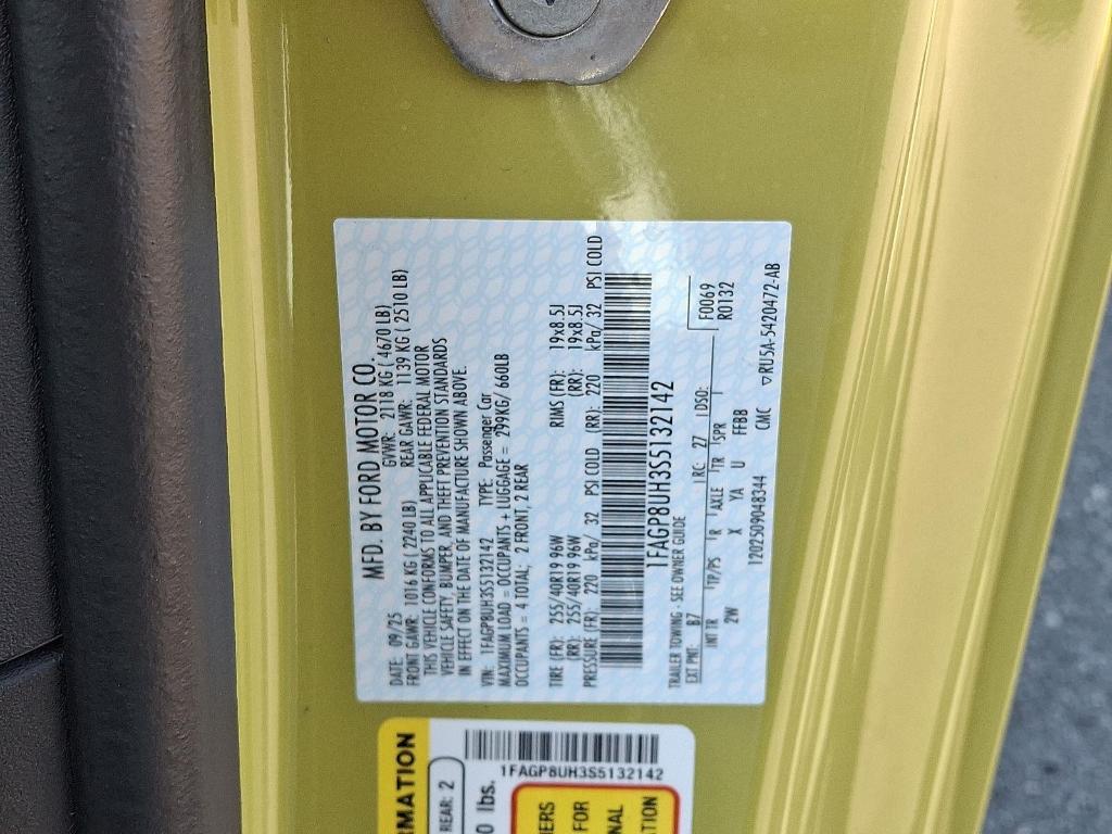 new 2025 Ford Mustang car, priced at $42,222