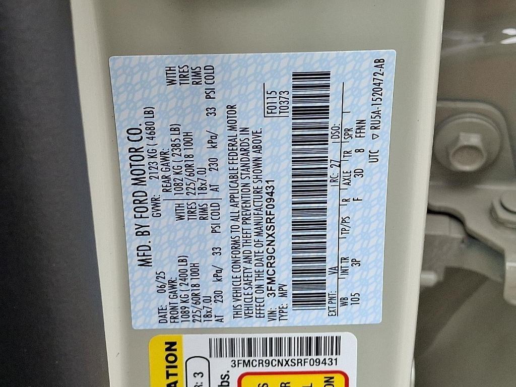 new 2025 Ford Bronco Sport car, priced at $41,142